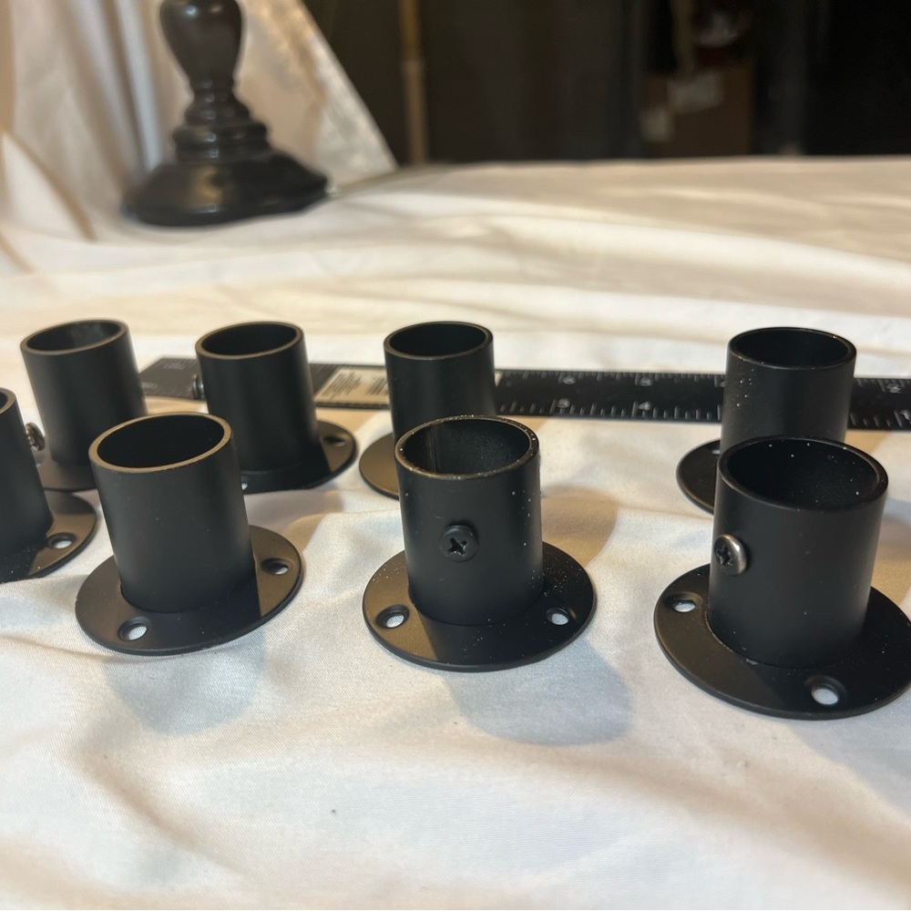 Black Metal Pipe Flange Set